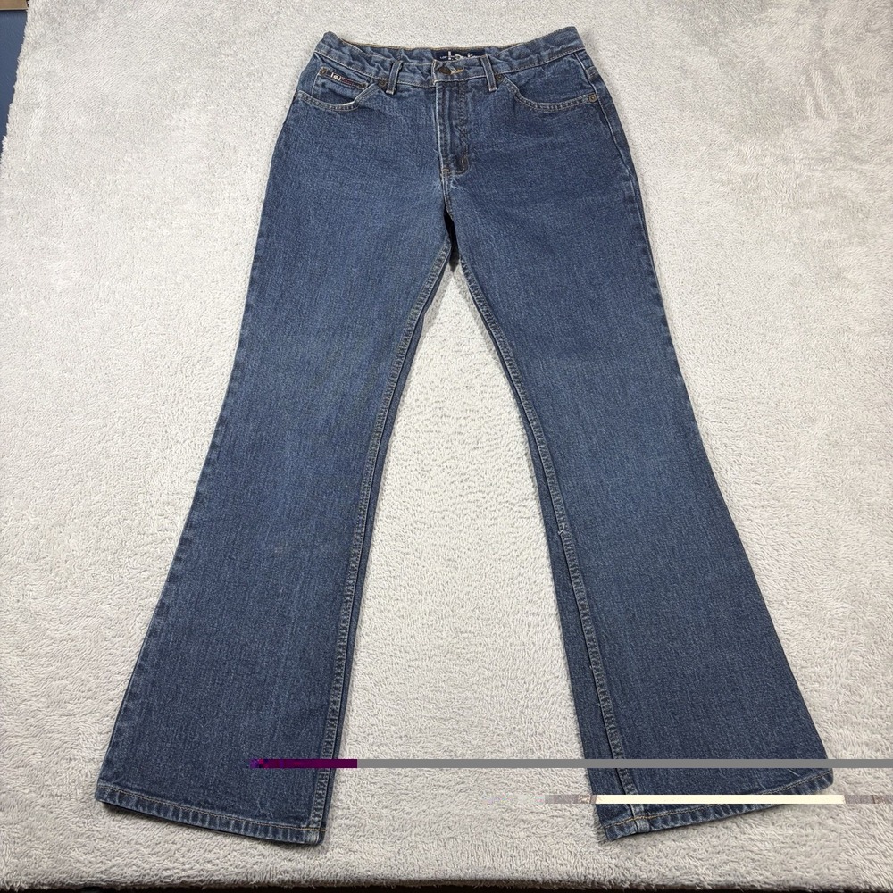 VINTAGS L.E.I 90s Bootcut Flare Jeans Bell Bottom Dark Wash Womens 26x29